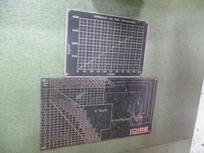 80 Ton, Loire, hydraulic press brake w/ dies, 10' overall