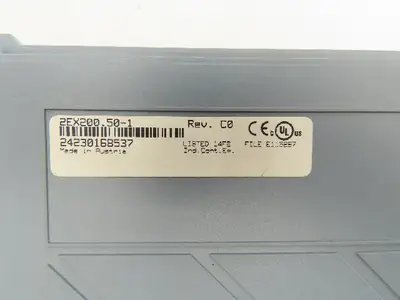 B&R Automation 2EX200.50-1 2EX200.50-1 EX 100 PLC Bus Controller Module Rev C0