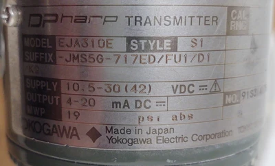 NEW Yokogawa EJA130E-JMS5G-717ED/FU1/D1