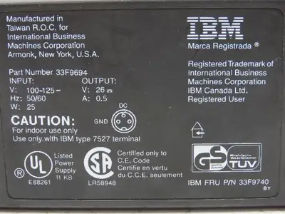 IBM 33F9694 Terminal Power Supply In 100-125V Out 26V