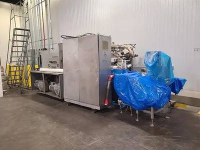 APV 48" TWO ROLL EXTRUDER WITH ULTRASONIC GUILLOTINE CUTTER