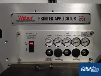 USED Weber Marking Weber Box Label Printer/Applicator, Model 5300