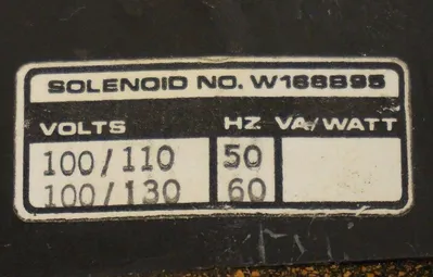 NEW ROSS CONTROLS W168B95 SOLENOID VALVE 100-130V, 50/60HZ
