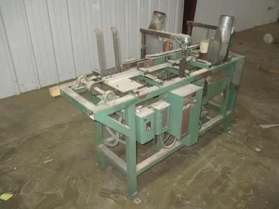 CLINE MACHINE DOUBLE-SIDED FEED-THRU "PUMP/PNEUMATIC SLEEVE" SMALL PARTS SANDER