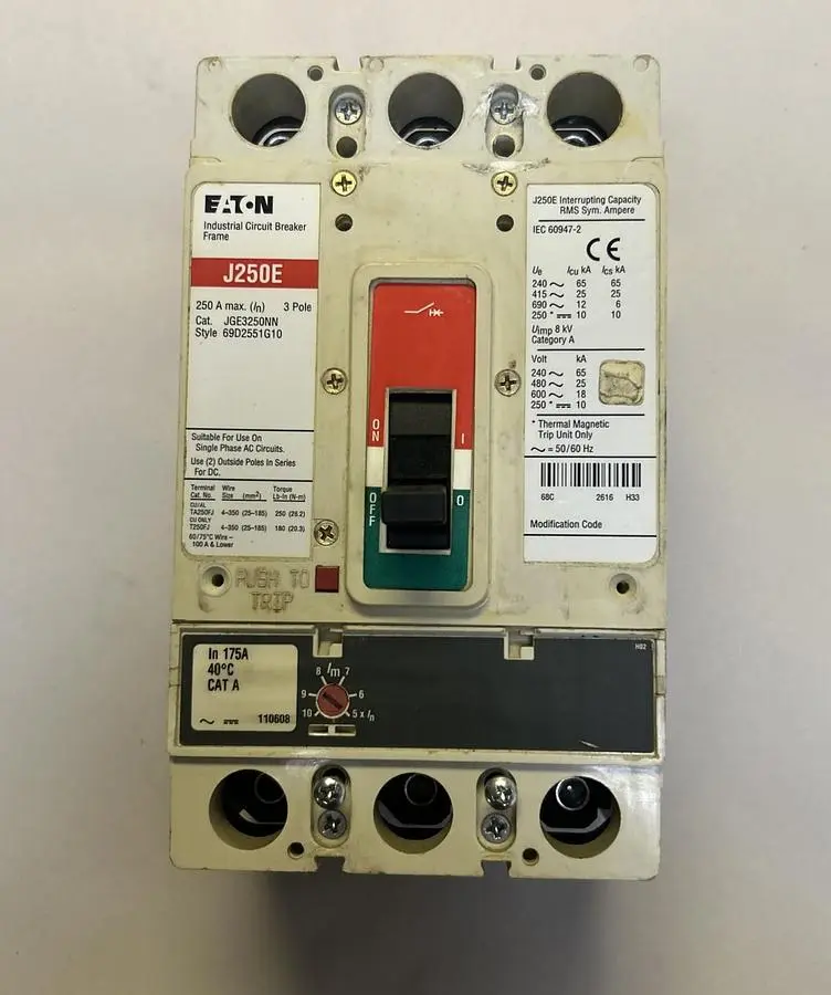 Used EATON JGE3250NN Miscellaneous Equipment (Electrical & Power) Ohio US | Surplus Asset Holdings #1236721