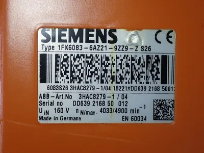 NEW SIEMENS 1FK60836AZ219ZZ9Z S26