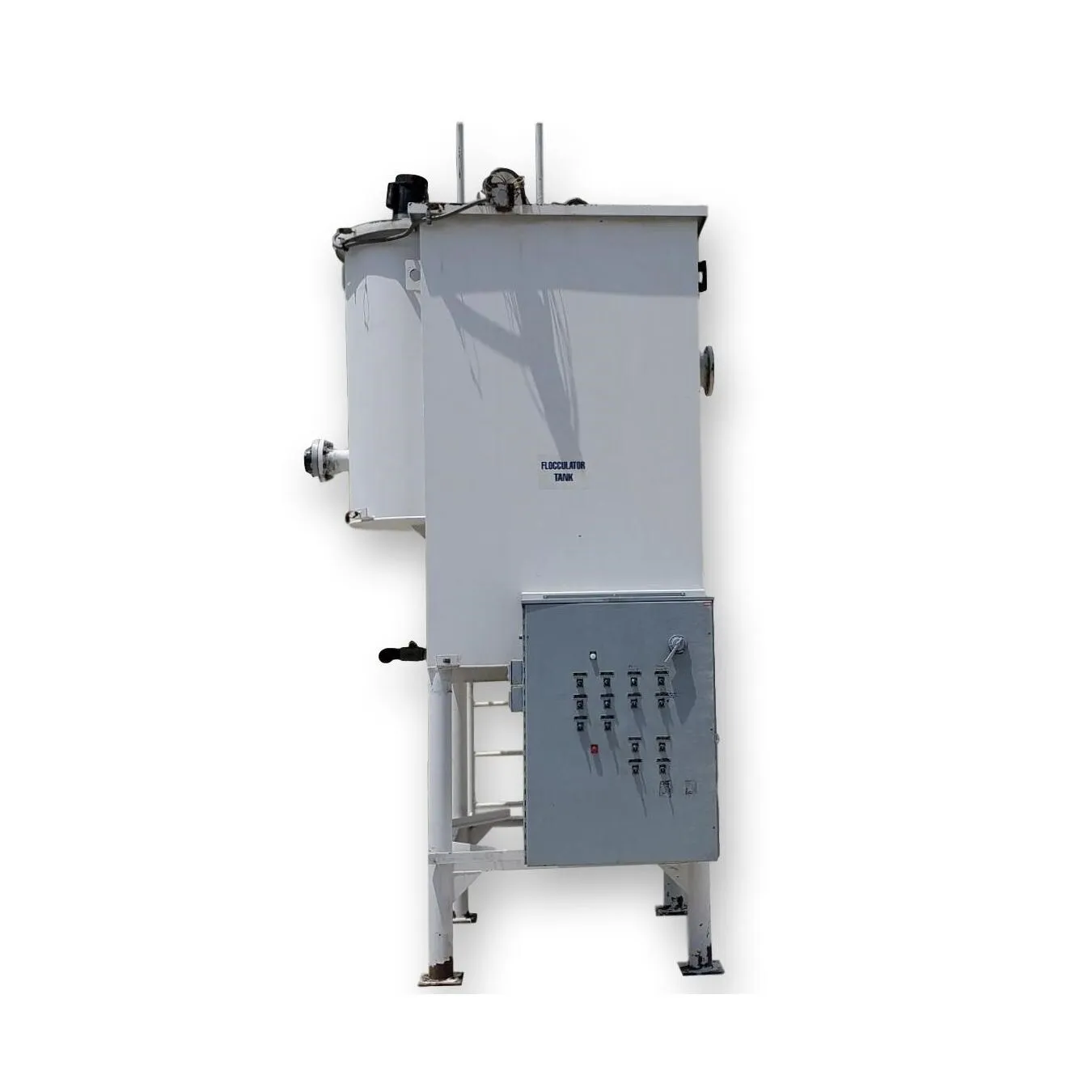 Used 900 gallon Vertical Paddle Flocculation Mix Tank
