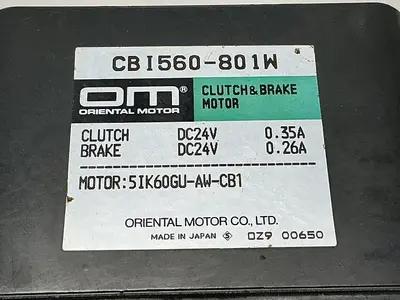 USED ORIENTAL MOTOR 5IK60GU-AW-CB1