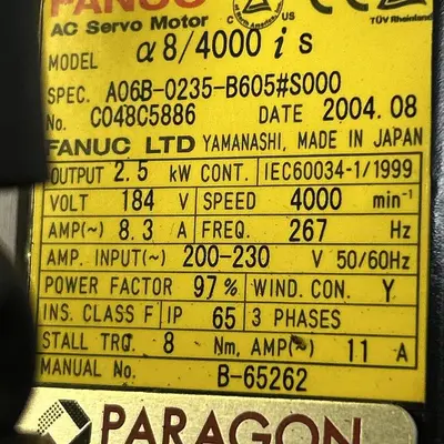 USED FANUC A06B-0235-B605#S000