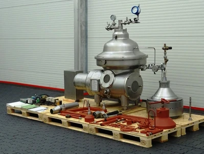 Westfalia MSD 130-01-076 warm milk separator, 316 SS.
