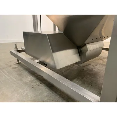 Used 12" Stainless Steel Cleated Incline Loading Belt Conveyor - 84" Ht.