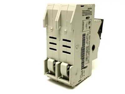 USED ALLEN BRADLEY SER B FUSE HOLDER, 2 POLE, W/ LP-CC-10 FUSES