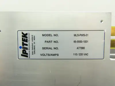 IPITEK MLS-PWS-01 LSM Power Supply 110/220VAC 65-5550-1001