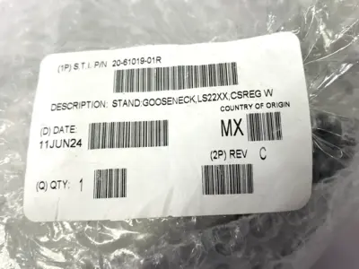 20-61019-01R | Gooseneck Barcode Scanner Flexible Stand for LS22XX - New