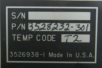 NEW 3528232-301 TEMPERATURE CONTROL TB47 3528232301 3528353-001G 3526938-1