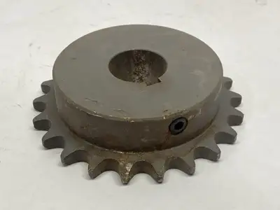 4022X1 | Roller Chain Sprocket 22 Teeth 1" Bore 1/4" Key - Used