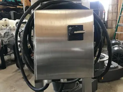 Pump, Centrif., 10 HP, S/st, 2" In/Out, Powder Pump #S741993