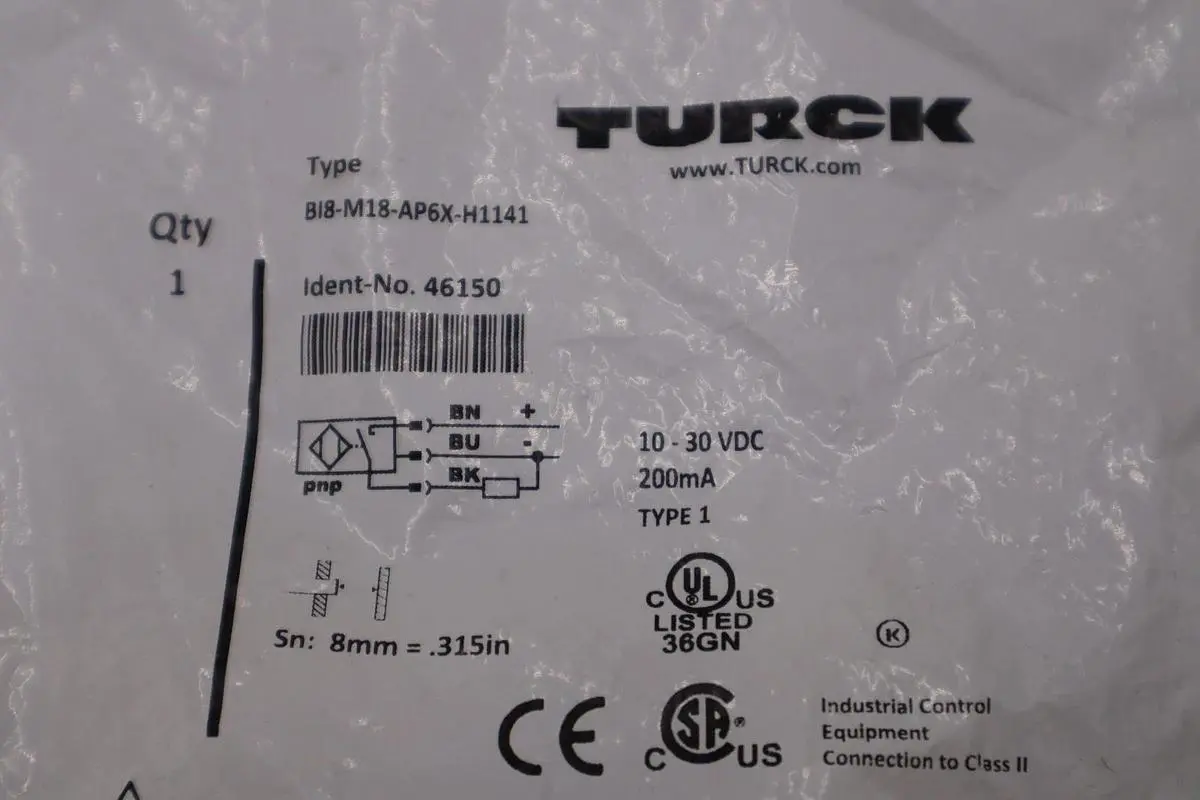 New In Box TURCK BI8-M18-AP6X-H1141 Proximity Sensor STOCK H1661A