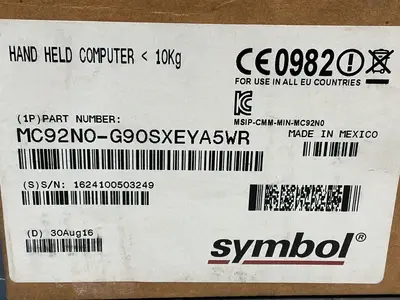 Used SYMBOL MC92N0G90SXEYA5WR Barcode Scanners Ohio US | HGR 24 #1301639