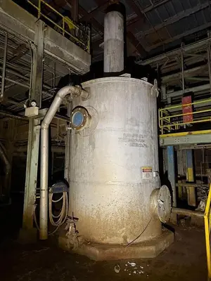 6,500 GALLON TANK 304L STAINLESS STEEL MEASURING 8' DIAMETER X 12' TALL