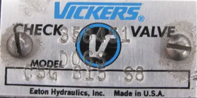 NEW VICKERS 358451 CHECK VALVE C5G 815 S8
