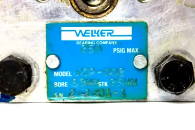 Welker WPA-40-25-RIGID Shot Pin w/ WCP-002 Cylinder, 63mm Bore, 25mm Stroke