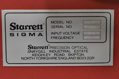 2011 STARRETT SIGMA HF750 COMPARATORS | Prime Machinery (28)