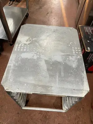 Used Falcon Restaurant Supply Used 21"x26" 6 Pan Rack Aluminum Equipment Stand - SS305 Restaurant Equipment (Miscellaneous) Illinois US | Falcon Restaurant Supply #1375725