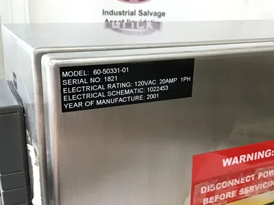 Honeywell 60-50331-01 Industrial Electrical Control Panel Technology 120VAC 20A 1PH