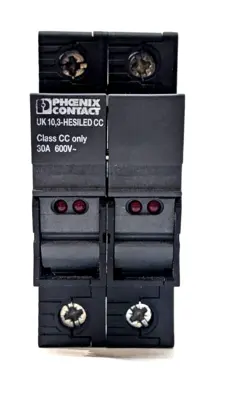 Used Phoenix Contact UK 10,3-CC HESILED N 600 2POL,38904 Fuse Accessories Michigan US | Maverick Industrial Sales #1486942