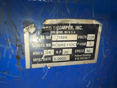 1-3/8" ROD CHOMPER MODEL #CBRE11D REBAR CHOMPER SHEAR & BENDER: YOBRO #25001