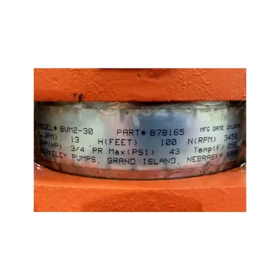 USED 3/4 HP Berkeley Pump - Model BVM2-30