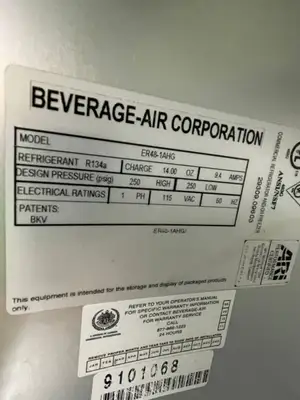 Used Beverage Air Used Beverage-Air ER48-1AHG Stainless Glass 4 Door Top Mounted Reach-in Refrigerator 120V Display Refrigerators Illinois US | Falcon Restaurant Supply #1375874