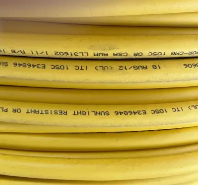 RF50606 | Turck  Cable 12X18 AWG Yellow PVC 600V CSA AWM I/II A/B 105C 100 FT - New Other