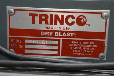 Trinco 20/88 ST Tumble Blaster Sandblasting Cabinet with Stand