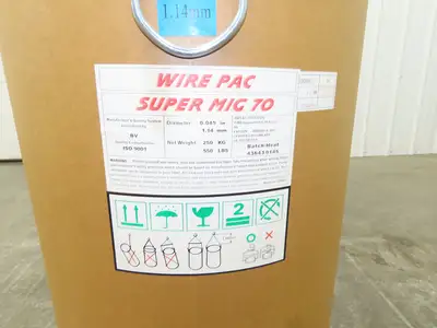 Wire Pac Super Mig 70 Mild Steel Welding Wire 0.045" 550lb Feed Drum 1.14mm
