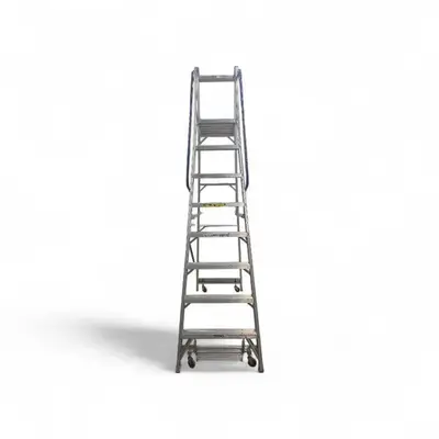 Louisville Ladder 9.5 ft A Frame foldable on wheels