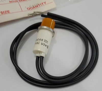 *NEW* Amber Pilot Indicator Light 125Vac 1/2 Watt Replaceable Lamp + Warranty!