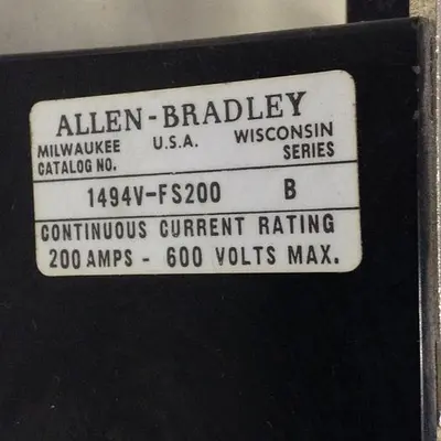 USED ALLEN BRADLEY 1494V-FS200 SER B