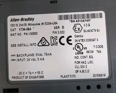Allen-Bradley 1734-IB4 / D Output Module Loc4E41
