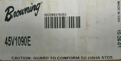 NEW BROWNINIG 45V1090E CAST IRON 4GROOVE 5V BELT SHEAVE