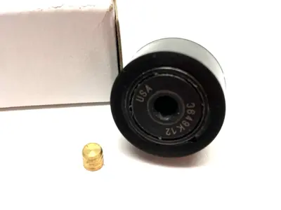 PCF24 | 3649K12 Ultra-Quiet Threaded Track Roller, Urethane Coat. 1" Dia 1/2" Wide - New – Open box