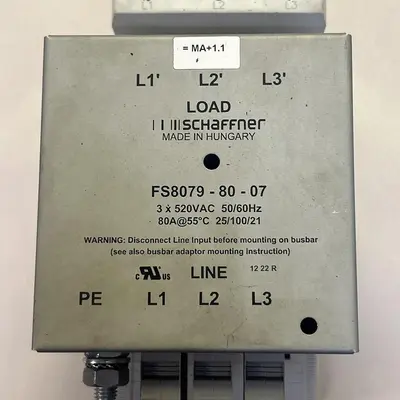 Used SCHAFFNER FS8079-80-07 Miscellaneous Equipment (Electrical & Power) | Surplus Asset Holdings #1189788