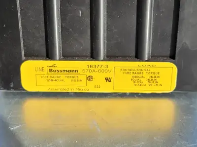 NEW BUSSMANN 16377-3