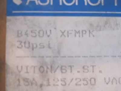 NEW ASHCROFT B450V-XFMPK PRESSURE SWITCH B450VXFMPK