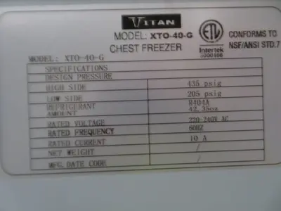 Used TITAN XTO-40-G Refrigerators Texas US | Aucto #1453390