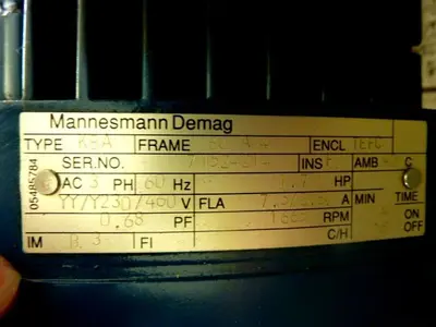 USED MANNESMANN DEMAG FG08-B3-U1-H2-F1