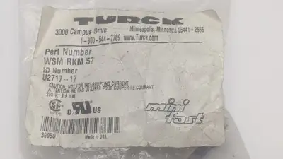 New | in-Stock Turck DeviceNet Connector Elbow minifast Male to Female 7/8" U2717-17 Electrical Fittings Michigan US | Maverick Industrial Sales #1402351