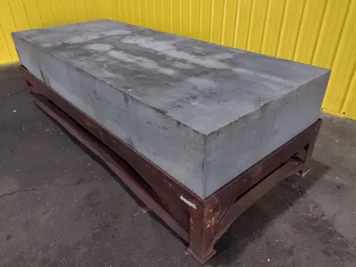 10' x 4' X 16" PRECISION GRANITE SURFACE PLATE W/ TABLE STAND: STOCK #19003