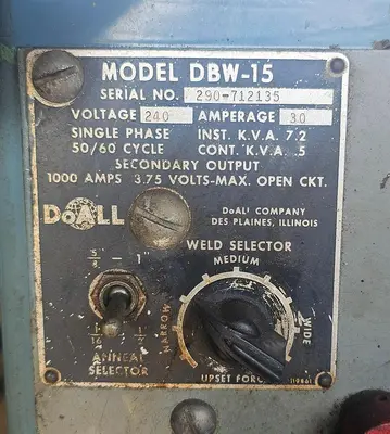 USED 1971 DOALL 1612-1